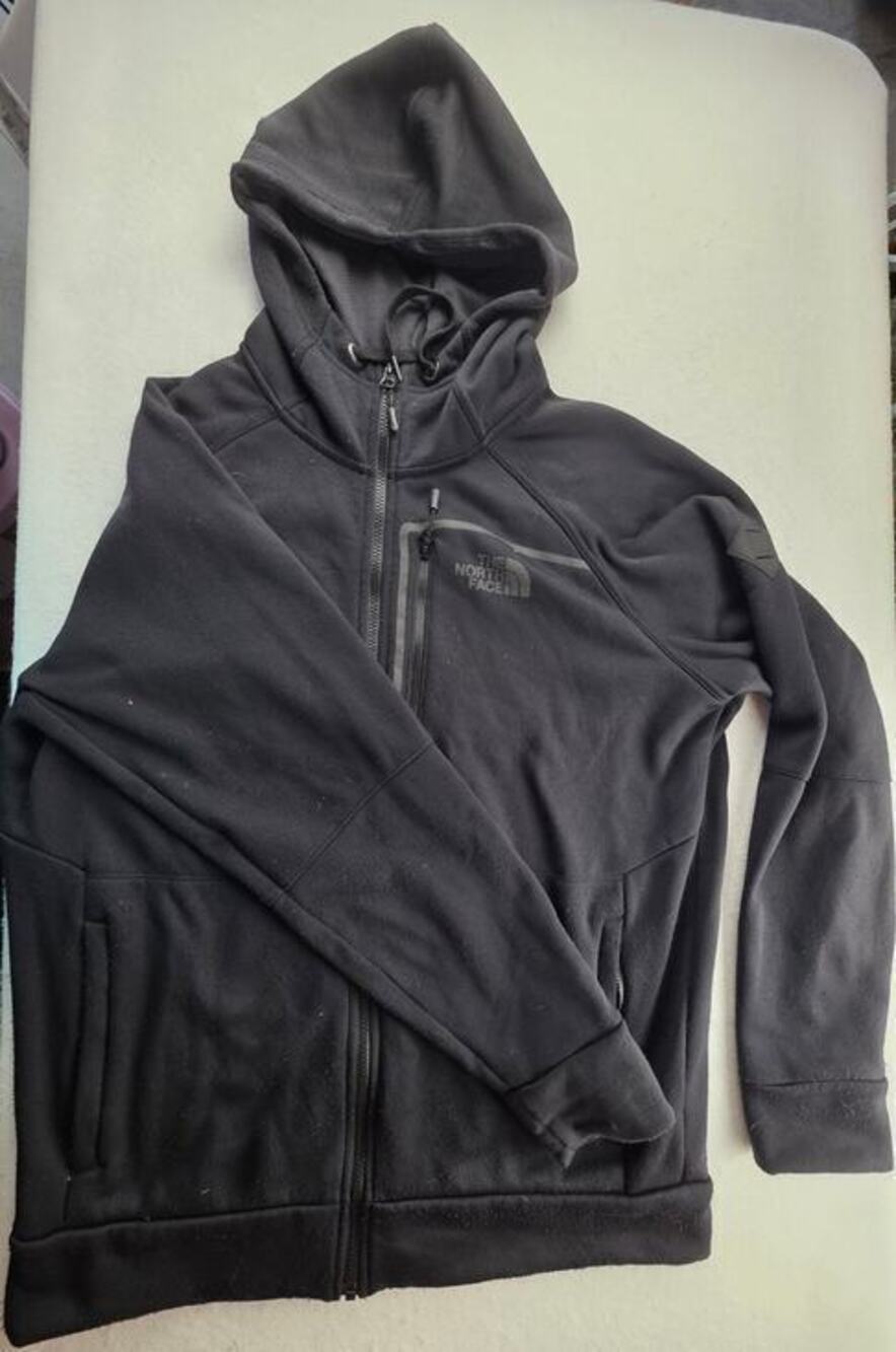 Northface Black Full Zip Hoodie Mens Size Large